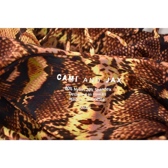 CAMI AND JAX Savannah Swimsuit in Python Print Size S - Picture 3 of 6